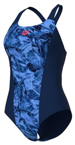 ARENA Crackle Badeanzug Pro Back für Damen, Farbe:Blau, Größe:40