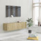 Festnight Mobile TV a Parete, Mobile TV Sospeso, Mobile TV Soggiorno, Mobile TV Moderno, in Legno Multistrato Rovere Sonoma 120x30x30 cm
