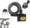 equlup Bike Lock Locks Heavy Duty Anti Theft Cable Combination Bike Master Scooter Cycling Chain Combo Electric Outdoor Alarm Security Electronic 110dB Coiled Motorbike for Mountain Ro