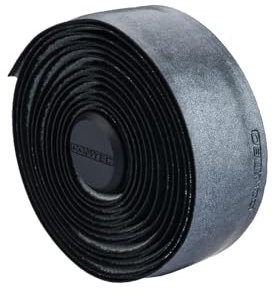 CONTEC Lenkerband Comfort.Tacky, 2000x30x2,5 mm, aus Polyurethan, selbstklebend und rutschsicher, mit Klebestreifen und 2 Lenkerstopfen, Paar, asphalt metallic