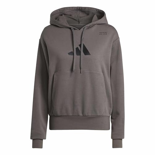 adidas Unisex Category Training Graphic Hoodie, Charcoal, XXL