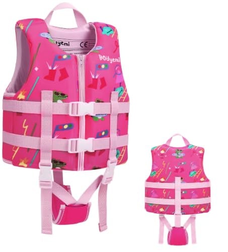 Kids Swim Vest Float Jacket Swim Floats Kids with Adjustable Safety Straps, Toddler Swimming Training Flotation Buoyancy Swimsuit for Boys Girls Aged 6-9 Years, Perfect for Pool and Swimming lesson