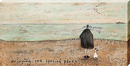 Sam Toft Leinwanddruck, Holz, Mehrfarbig, 50 x 100 cm