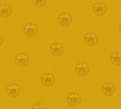 Luxury Wallpaper Versace 3 Non-Woven Wallpaper 10.05 m x 0.70 m Gold Yellow Made in Germany 348624 34862-4