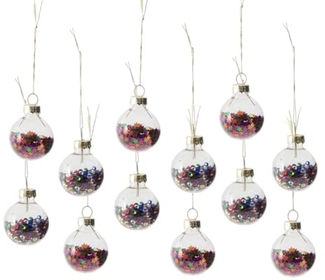 Sass & Belle Mini Disco Stars Baubles - Set of 12
