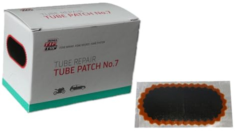 30 Stück-Original-Packung Gummi-Flicken/Schlauchflicken N0.7 (74 X 37 mm) Rotrand (Art. Nr. 5000201) + fishingglue-Produktbeschreibung | Original REMA TIP TOP. Made in Germany. Inkl. fishingglue-Produktbeschreibung