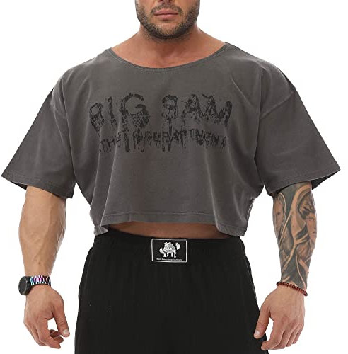 Big SM Extreme Sportswear Ragtop bauchfrei Rag Top T-Shirt Bodybuilding 3005