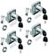 4 pcs Serrure de Tiroir de Bureau, Serrure de Meuble à Cylindre Utilisation pour Fermer des Placards, Tiroir, Armoire ect, Épais et Durable