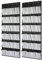 Jansuzi 2 Pack Organiser Hanging Over the Door, Shoe Racks with 48 Large Mesh Pockets 8 Hooks, Shoe Storage, Gadget Storage for Kitchen Bedroom Bathroom Closet,Black,0.5D x 55W x 150H cm