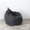 Chickw1 Sitzsack ohne Füllung für Erwachsene und Kinder, Sitzkissen Bodenkissen Kissen Sessel BeanBag Sitzsäcke für Outdoor & Indoor Gaming Entspannen (Dunkelgrau,110x120cm)