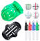 Geeorzo Golfball Markierer Kits, 2 Stücke Ausrichtungssets für Golfbälle, Golfball-Liner Golfball-Markierungswerkzeuge mit 4 Stück Golfball Markers für Golf Zubehör (2 Stück)
