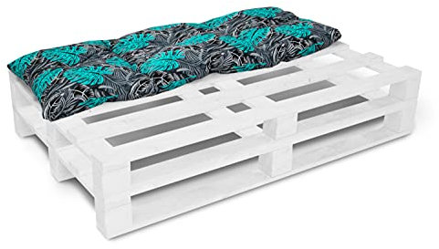 Amilian Palettenkissen 120 x 40 Sitzauflage Sitzkissen für Europaletten Palettensofa Palettenmöbel Balkon Kleine Couch Outdoor Sessel oder kleines Sofa für Jugendzimmer