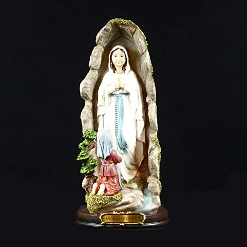 Agora Gifthouse Madonna von Lourdes Statue Dekofigur Heiligenfigur Grotte Wallfahrt Kirche Mutter Gottes Heilige
