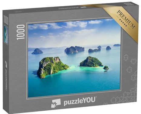 puzzleYOU: Puzzle 1000 Teile „KOH Yao NOI, Phuket, Thailand: Inseln im türkisfarbenen Meer“ – aus der Puzzle-Kollektion Inseln, Insel & Meer