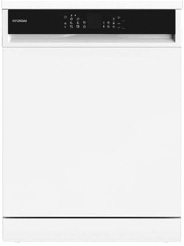 HYUNDAI HYLA603BN2E - Lavavajillas 60cm de libre instalación Hyundai HYLA603BN2E de 15 cubiertos, 3ª bandeja, 6 programas de carga, Blanco y D/A+++