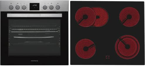 Respekta Set de cuisinières à encastrer avec plaque vitrocéramique HS3000-33