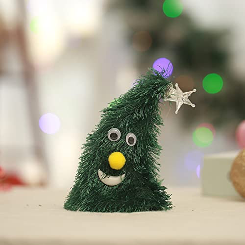 Tanzende Weihnachtendeko Tannenbaum Dekoration Lustig Ornament Wackelig Swinging Xmas Tree Weihnachtsbaum Künstlich Tischdeko Leuchtend Requisit Weihnachten Weihnachtsspaß 15cm