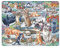 Larsen FH51 Rahmenpuzzle für Kinder I Süße Katzen verschiedener Rassen I Puzzle ab 3 Jahre I Schönes Kinderpuzzle mit 45 Teilen I Spiel, Spaß & Lernen
