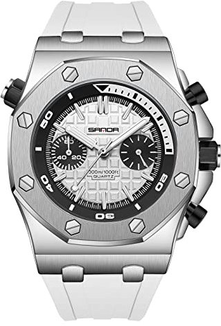 rorios Herrenuhren Analogue Quartz Uhren Mode Leuchtend Uhr für Herren Männer Multi Zifferblatt wasserdichte Armbanduhr