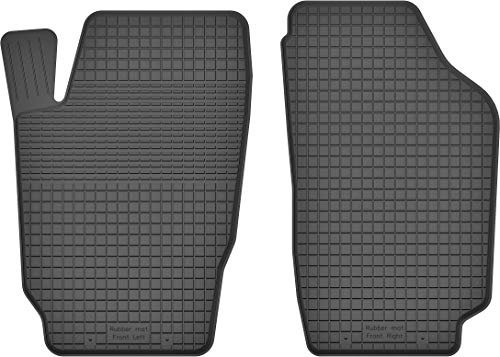 Gummimatten Vorne Gummi Fußmatten Satz für Peugeot 206+ Plus (2009-2012) - 2-teilig - Hoher Rand 15 mm