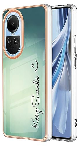 XINYEXIN Custodia per Oppo Reno 10 5G Cover con Disegni Design, Ultra Slim Morbido Silicone TPU Antiurto Antigraffio Bumper Cover - Smile