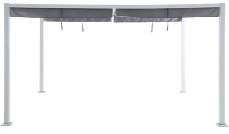 Hespéride - Toile de tonnelle Zalya Ardoise 2,9x1,9m pour Tonnelle Zalya 4x3m