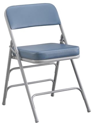 BOOSDEN Silla Plegable Acolchada para Cocina, Comedor, Oficina, Exterior, Jardín y Balcón - Azul