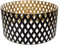 Vintage Metal round lampenschirm,schwarz gold, hohlgeschnitzt, Trommelform, für Stehlampe, Hängelampe