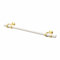 Decoranddecor Amelia - Knurled Cabinet Handles | Aluminium T-Bar Kitchen Cupboard Handles | Furniture Knobs | 160mm Hole Centre, White - Matt Gold