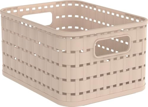 Rotho Korb Country A6, 2 L meadow rose Boxen, Körbchen & Kisten