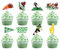 Party Go 32 Pack Rugby Cupcake Toppers American Football Cupcake Picks Sports Rugby Love Touch Down Cake Toothpicks Rugby Players Cake Decor for Birthday Baby Shower Rugby Theme Party Decor Supplies