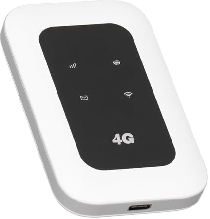 WiFi Portable, Point D'accès Mobile 4G LTE Connectez jusqu'à 10 Appareils, Point D'accès WiFi de Voyage Haute Vitesse 150 Mbps Emplacement SIM Point D'accès Portable débloqué