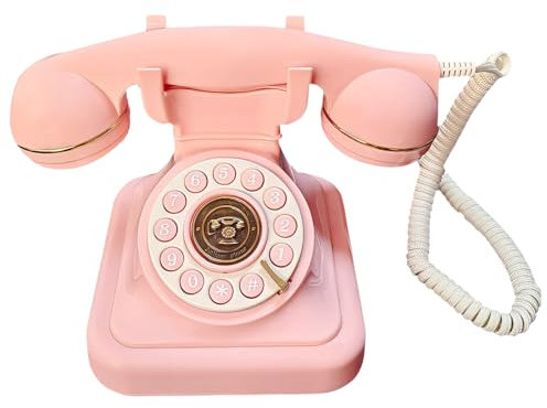 Generic Audio-Gästebuch, Hochzeit Telefon, Retro-Tonbandgerät, Audio-Geschenk für Versammlungen, Hochzeiten, Geburtstage, Geständnisse, Ruhestandsfeier-Dekoration, ROSA