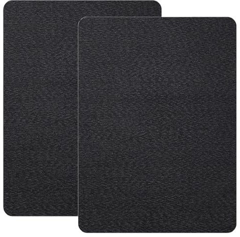 Canvas Repair Patches, 11 × 8inch 2 Pcs Waterproof Self-Adhesive Fabric Repair Kit for Sofas, Tents, Furniture, Car Seats, Lounge Chairs, Awnings (Black)
