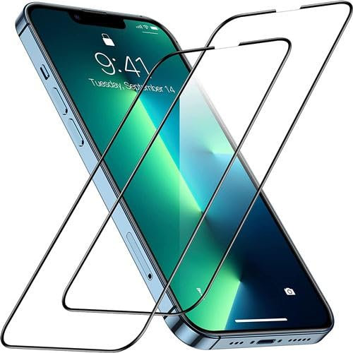 HQ-CLOUD® Lot de 2 Verres Trempés Pour iPhone 13 Mini (5,4) .Film de Protection d'écran Couverture Complète Noir - Anti Rayures - Ultra Résistant Dureté 9H