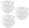 Homeshopa Plastic Mixing Bowl, 2 Litre 6 Pk Reusable Kitchen Cooking Serving Bowl, Non Slip Base, Compact & Stackable, Popcorn Salad Bowl for Food Prep Baking, Dishwasher Safe, 20cm Clear