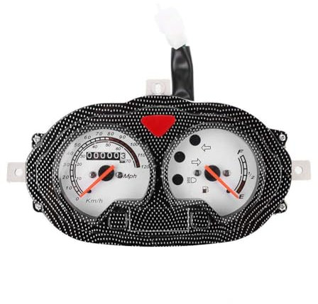 Boerunid Analoger Tacho Armaturenbrett Instrument für Roller B05 B08 Popcorn Hussar KEEWAY RY8 Focus F-ACT Matrix Yamati RX8