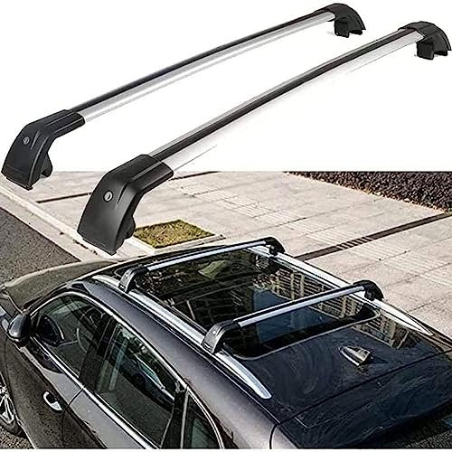 KAKIKA Dachboxen oder als Skihalter, für BMW X3 E83 G01 2011-2019 Alu Relingträger Dachträger Lastenträger Relingträger Auto Lastenträger