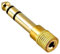 Générique *** Convertisseur Adaptateur Jack Stéréo 6.35mm Mâle vers 3.5mm Femelle - Plaqué Or - Fiche 6,35 mm - Prise 3,5
