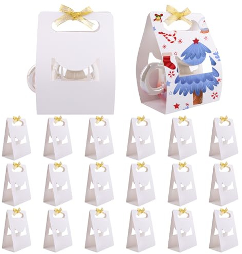 Framendino, Paquete de 20 tazas de sublimación en blanco, cajas de regalo de color blanco mate, caja de embalaje para fotos personalizadas, manualidades, 14 x 8,4 x 19,5 cm, 325 ml