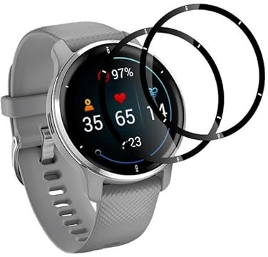 Banuyaw für Garmin Venu 2 Plus Schutzfolie Garmin Venu 2 Plus Folie, für Sensitive Touch Garmin Venu 2 Plus Panzerfolie Soft TPU Ultra HD Garmin Venu 2 Plus Displayschutzfolie, 2 Stück