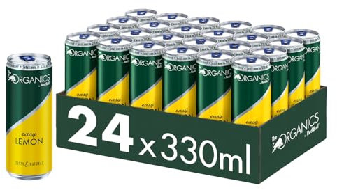 Organics by Red Bull Easy Lemon 330ml - 24er Palette Dosen - Bio Getränk 100% natürliche Zutaten, EINWEG (24 x 330 ml)