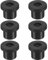 M METERXITY 6-Pack Rubber Grommets for Wiring 10mm Desk Grommet Double-Sided Flexible Cable Cord Grommet Desk Hole Cover for Cables/Wires Through Protection Cable Grommet [Black]
