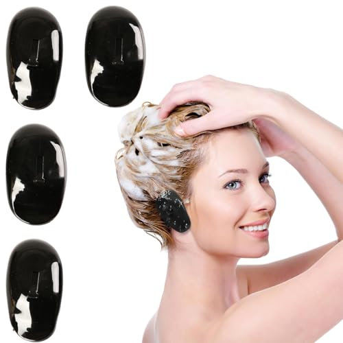 WXNPA 2 Paire Cache-oreilles pour coiffure, Oreille Etanche Cache Oreilles Protege Oreille, du Bain, de la Douche et de la Protection des Oreilles pour une Utilisation (Noir)