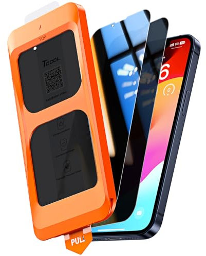 TOCOL für iPhone 13 Mini für Panzerglas Sichtschutz, Full Screen Auto-Installation 9H Stoßfest Kratzfest Anti-Fingerabdruck 0 Blasen Schutzfolie für iPhone 13 Mini, Kompatibel mit Hülle, 2 Stück
