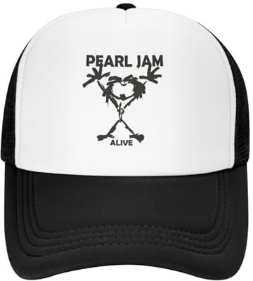 Alive Pearls Jam (9) Mütze Mode Casual Mesh Baseball Caps Verstellbarer Hut Hip Hop Sommer Unisex Baseball Hüte Polychromatisch