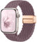 Easuny Geflochtene Band Kompatibel mit Apple Watch Armband 40mm 38mm 42mm 41mm Damen Herren - Magnetisch Elastisches Nylon Band für iWatch Armband Series 10 9 SE 8 7 6 5 4 3 2 1 - Rauch Violett