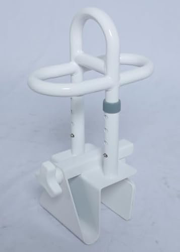 Quatre hauteurs réglables - Aide à l'entrée de baignoire - Triple poignée - Poignée de baignoire sans perçage - Barre de poignée pour bord de baignoire avec rembourrage en caoutchouc pour personnes