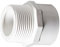 Male Female Connectors PV Plumbing Pipe Fitting Adapters for Aquarium Fish Tank Pond Solvent Weld Plumbing Threaded Male Connector White 40mm