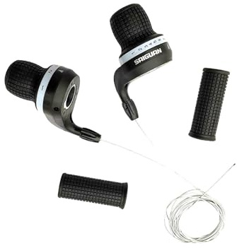 Zambuph Fahrradschalthebel aus Kunststoff und Gummi, robust und langlebig, mit breiter, Rutschfester Mountainbike Hebel Oberfläche